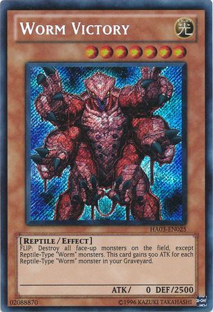 Worm Victory HA03 EN025 Secret Rare Unlimited Worm Victory HA03 EN025 Secret Rare Unlimited