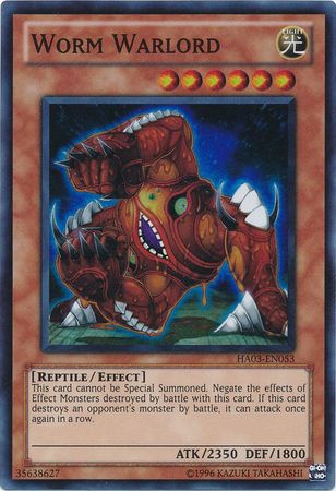 Worm Warlord HA03 EN053 Super Rare Unlimited Hidden Arsenal 3 HA03 Unlimited Singles Worm Warlord HA03 EN053 Super Rare Unlimited Hidden Arsenal 3 HA03 Unlimited Singles