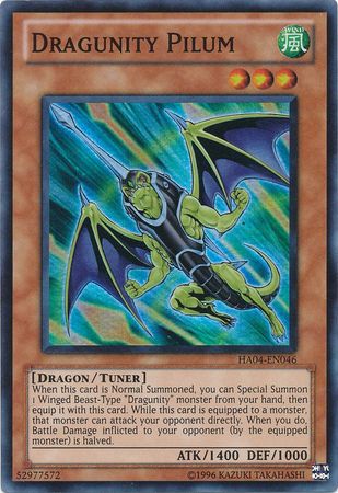 Dragunity Pilum HA04 EN046 Super Rare Unlimited Dragunity Pilum HA04 EN046 Super Rare Unlimited
