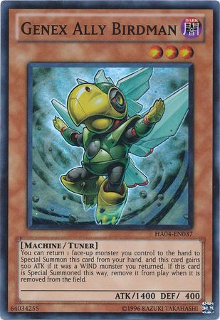 Genex Ally Birdman HA04 EN037 Super Rare Unlimited Genex Ally Birdman HA04 EN037 Super Rare Unlimited
