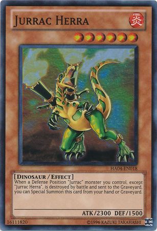 Jurrac Herra HA04 EN018 Super Rare Unlimited Jurrac Herra HA04 EN018 Super Rare Unlimited