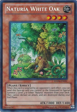 Naturia White Oak HA04 EN051 Secret Rare Unlimited Naturia White Oak HA04 EN051 Secret Rare Unlimited