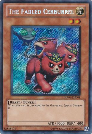 The Fabled Cerburrel HA04 EN008 Secret Rare Unlimited The Fabled Cerburrel HA04 EN008 Secret Rare Unlimited