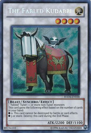 The Fabled Kudabbi HA04 EN058 Secret Rare Unlimited The Fabled Kudabbi HA04 EN058 Secret Rare Unlimited