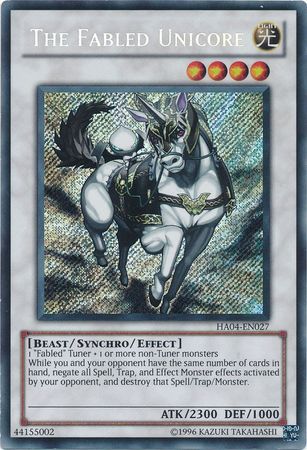 The Fabled Unicore HA04 EN027 Secret Rare Unlimited Hidden Arsenal 4 Trishula s Triumph HA04 Unlimited Singles The Fabled Unicore HA04 EN027 Secret Rare Unlimited Hidden Arsenal 4 Trishula s Triumph HA04 Unlimited Singles