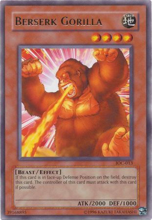 Berserk Gorilla IOC 013 Rare Unlimited Invasion of Chaos IOC Unlimited Singles Berserk Gorilla IOC 013 Rare Unlimited Invasion of Chaos IOC Unlimited Singles
