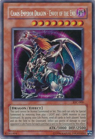 YuGiOh BPT-J02 Chaos Emperor Dragon Envoy of the End Ultimate Rare IOC-000 1st
