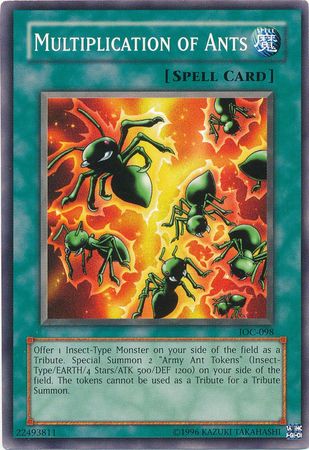 Multiplication of Ants IOC 098 Common Unlimited Multiplication of Ants IOC 098 Common Unlimited