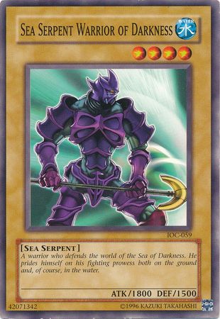 Sea Serpent Warrior of Darkness IOC 059 Common Unlimited Invasion of Chaos IOC Unlimited Singles Sea Serpent Warrior of Darkness IOC 059 Common Unlimited Invasion of Chaos IOC Unlimited Singles