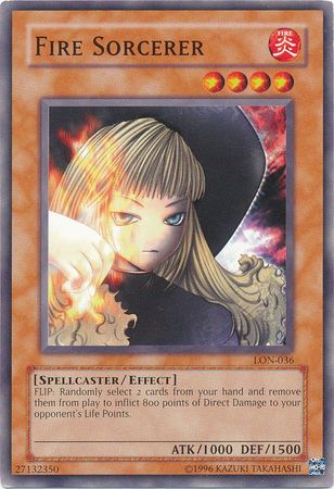 Fire Sorcerer LON 036 Common Unlimited Labyrinth of Nightmare LON Unlimited Singles Fire Sorcerer LON 036 Common Unlimited Labyrinth of Nightmare LON Unlimited Singles