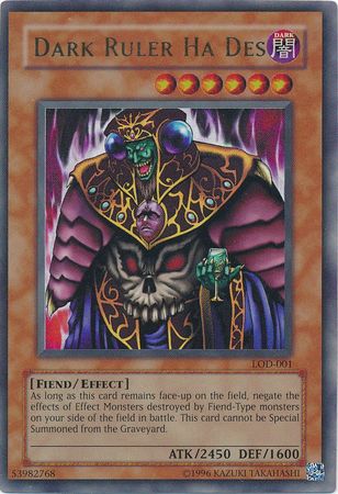 Dark Ruler Ha Des LOD 001 Ultra Rare Unlimited Dark Ruler Ha Des LOD 001 Ultra Rare Unlimited