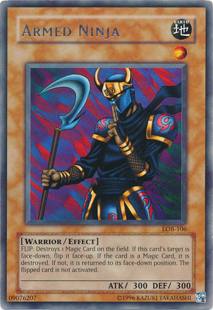 Armed Ninja LOB 106 Rare Unlimited Legend Of Blue Eyes White Dragon LOB Unlimited Singles Armed Ninja LOB 106 Rare Unlimited Legend Of Blue Eyes White Dragon LOB Unlimited Singles