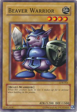 Beaver Warrior LOB 064 Common Unlimited Legend Of Blue Eyes White Dragon LOB Unlimited Singles Beaver Warrior LOB 064 Common Unlimited Legend Of Blue Eyes White Dragon LOB Unlimited Singles
