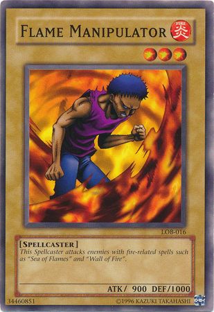 Flame Manipulator LOB 016 Common Unlimited Legend Of Blue Eyes White Dragon LOB Unlimited Singles Flame Manipulator LOB 016 Common Unlimited Legend Of Blue Eyes White Dragon LOB Unlimited Singles