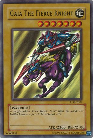 Yugioh Gaia The Fierce Knight LOB-006 Ultra Rare Unlimited Edition VLP/NM 