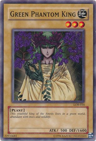 Green Phantom King LOB 034 Common Unlimited Legend Of Blue Eyes White Dragon LOB Unlimited Singles Green Phantom King LOB 034 Common Unlimited Legend Of Blue Eyes White Dragon LOB Unlimited Singles