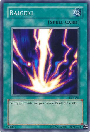 Raigeki LOB 053 Super Rare Unlimited Raigeki LOB 053 Super Rare Unlimited