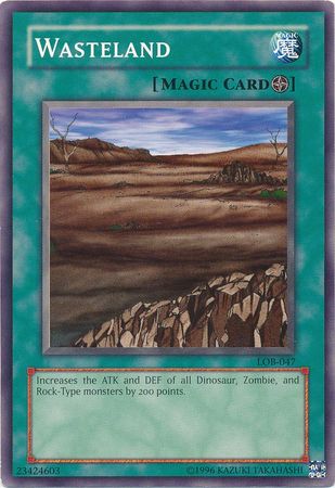 Wasteland LOB 047 Common Unlimited Legend Of Blue Eyes White Dragon LOB Unlimited Singles Wasteland LOB 047 Common Unlimited Legend Of Blue Eyes White Dragon LOB Unlimited Singles