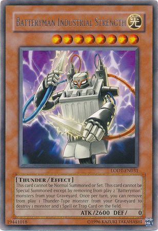 Batteryman Industrial Strength LODT EN031 Rare Unlimited Light of Destruction LODT Unlimited Singles Batteryman Industrial Strength LODT EN031 Rare Unlimited Light of Destruction LODT Unlimited Singles