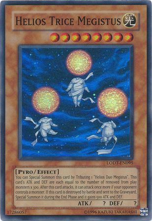 Helios Trice Megistus LODT EN095 Super Rare Unlimited Helios Trice Megistus LODT EN095 Super Rare Unlimited