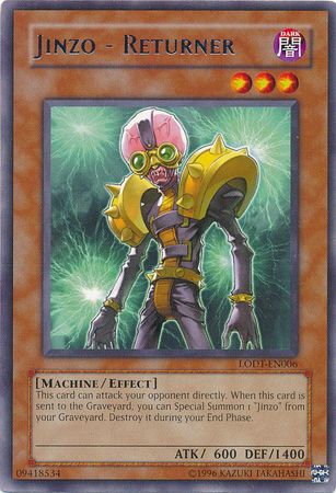 Jinzo Returner LODT EN006 Rare Unlimited Jinzo Returner LODT EN006 Rare Unlimited