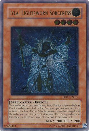 Ultimate Rare Lyla Lightsworn Sorceress LODT EN019 Unlimited Ultimate Rare Lyla Lightsworn Sorceress LODT EN019 Unlimited