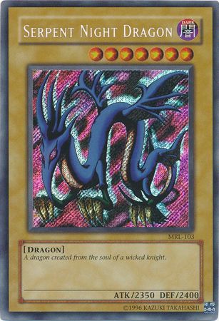 Yu-Gi-Oh Serpent Night Dragon < asiático > inglés MRL-103 1st Mt PSA9 secreto 