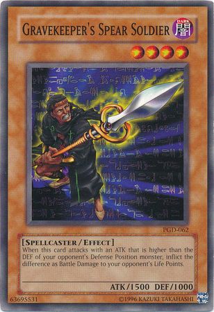 Gravekeeper s Spear Soldier PGD 062 Common Unlimited Pharaonic Guardian PGD Unlimited Singles Gravekeeper s Spear Soldier PGD 062 Common Unlimited Pharaonic Guardian PGD Unlimited Singles