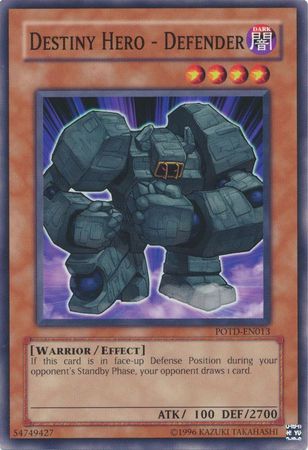 Destiny Hero Defender POTD EN013 Common Unlimited Power of the Duelist POTD Unlimited Singles Destiny Hero Defender POTD EN013 Common Unlimited Power of the Duelist POTD Unlimited Singles