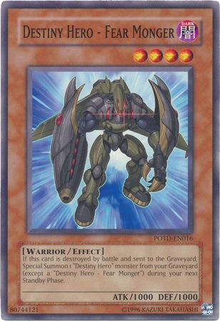 Destiny Hero Fear Monger POTD EN016 Common Unlimited Destiny Hero Fear Monger POTD EN016 Common Unlimited