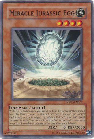 Miracle Jurassic Egg POTD EN021 Common Unlimited Power of the Duelist POTD Unlimited Singles Miracle Jurassic Egg POTD EN021 Common Unlimited Power of the Duelist POTD Unlimited Singles