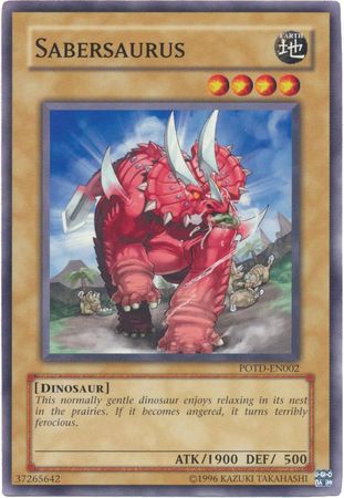 Sabersaurus POTD EN002 Common Unlimited Power of the Duelist POTD Unlimited Singles Sabersaurus POTD EN002 Common Unlimited Power of the Duelist POTD Unlimited Singles