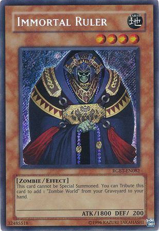 Immortal Ruler RGBT EN082 Secret Rare Unlimited Immortal Ruler RGBT EN082 Secret Rare Unlimited