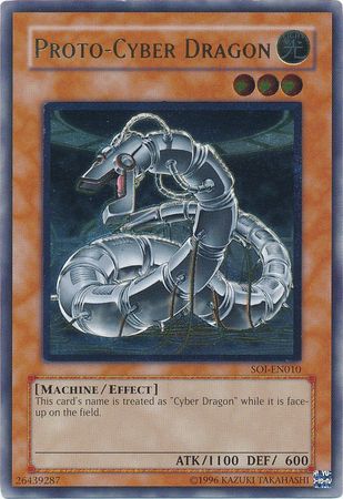 Ultimate Rare Proto Cyber Dragon SOI EN010 Unlimited Ultimate Rare Proto Cyber Dragon SOI EN010 Unlimited