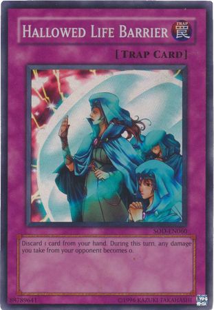 Hallowed Life Barrier SOD EN060 Super Rare Unlimited Soul of the Duelist SOD Unlimited Singles Hallowed Life Barrier SOD EN060 Super Rare Unlimited Soul of the Duelist SOD Unlimited Singles
