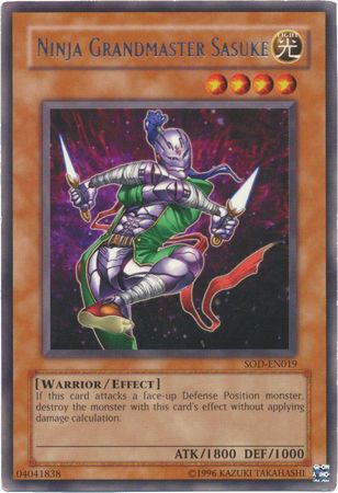 Ninja Grandmaster Sasuke SOD EN019 Rare Unlimited Soul of the Duelist SOD Unlimited Singles Ninja Grandmaster Sasuke SOD EN019 Rare Unlimited Soul of the Duelist SOD Unlimited Singles