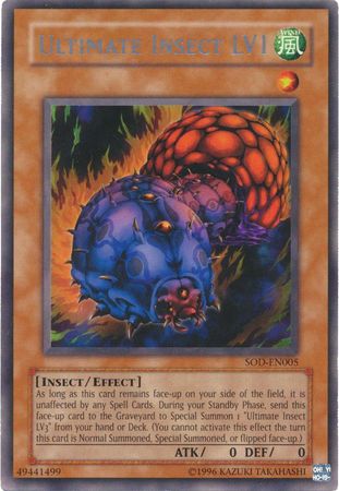Ultimate Insect LV1 SOD EN005 Rare Unlimited Soul of the Duelist SOD Unlimited Singles Ultimate Insect LV1 SOD EN005 Rare Unlimited Soul of the Duelist SOD Unlimited Singles