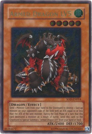 Ultimate Rare Armed Dragon LV5 SOD EN014 Unlimited Ultimate Rare Armed Dragon LV5 SOD EN014 Unlimited