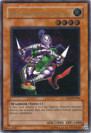 Ultimate Rare Ninja Grandmaster Sasuke SOD EN019 Unlimited Soul of the Duelist SOD Unlimited Singles Ultimate Rare Ninja Grandmaster Sasuke SOD EN019 Unlimited Soul of the Duelist SOD Unlimited Singles