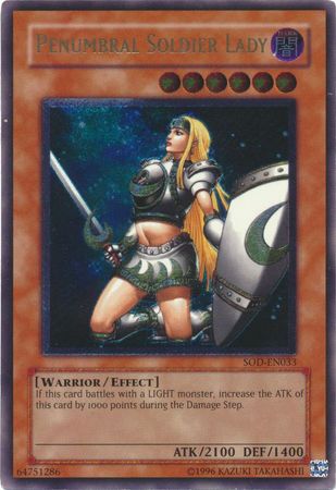 Ultimate Rare Penumbral Soldier Lady SOD EN033 Unlimited Soul of the Duelist SOD Unlimited Singles Ultimate Rare Penumbral Soldier Lady SOD EN033 Unlimited Soul of the Duelist SOD Unlimited Singles