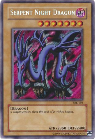 NEAR MINT Yugioh Serpent Night Dragon MRL-103 Secret Rare Unlimited Edition 