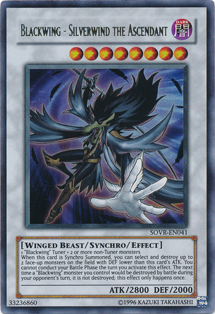 Blackwing Silverwind the Ascendant SOVR EN041 Ultra Rare Unlimited Blackwing Silverwind the Ascendant SOVR EN041 Ultra Rare Unlimited