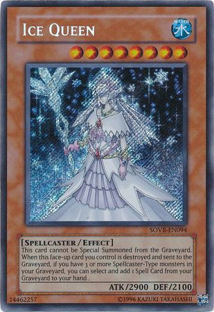 Ice Queen SOVR EN094 Secret Rare Unlimited Ice Queen SOVR EN094 Secret Rare Unlimited
