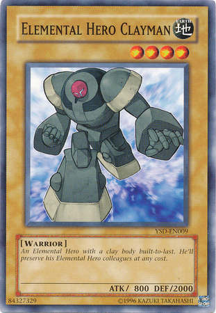 Elemental Hero Clayman YSD EN009 Common Unlimited Elemental Hero Clayman YSD EN009 Common Unlimited