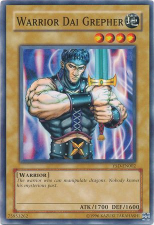 Warrior Dai Grepher YSD EN002 Common Unlimited Starter Deck GX 2006 YSD Unlimited Singles Warrior Dai Grepher YSD EN002 Common Unlimited Starter Deck GX 2006 YSD Unlimited Singles