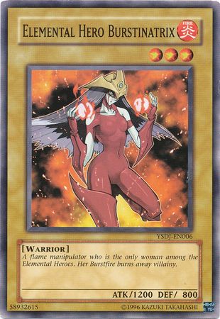 Elemental Hero Burstinatrix YSDJ EN006 Common Unlimited Starter Deck Jaden Yuki YSDJ Unlimited Singles Elemental Hero Burstinatrix YSDJ EN006 Common Unlimited Starter Deck Jaden Yuki YSDJ Unlimited Singles