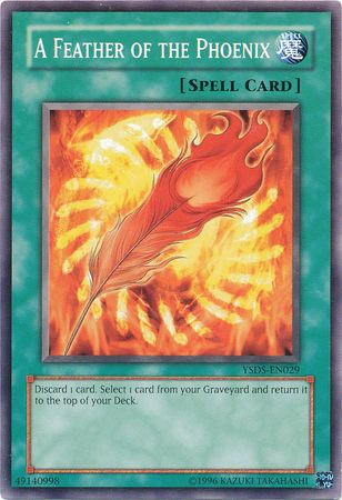 A Feather of the Phoenix YSDS EN029 Common Unlimited Starter Deck Syrus Truesdale YSDS Unlimited Singles A Feather of the Phoenix YSDS EN029 Common Unlimited Starter Deck Syrus Truesdale YSDS Unlimited Singles