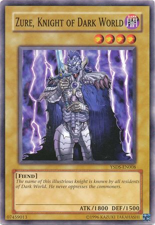 Zure Knight of Dark World YSDS EN008 Common Unlimited Starter Deck Syrus Truesdale YSDS Unlimited Singles Zure Knight of Dark World YSDS EN008 Common Unlimited Starter Deck Syrus Truesdale YSDS Unlimited Singles