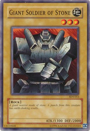 Giant Soldier of Stone SDY 013 Common Unlimited Starter Deck Yugi SDY Unlimited Singles Giant Soldier of Stone SDY 013 Common Unlimited Starter Deck Yugi SDY Unlimited Singles