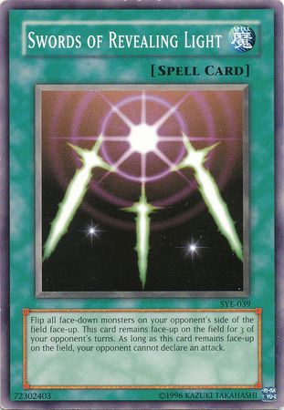 Swords of Revealing Light SYE 039 Common Unlimited Starter Deck Yugi Evolution SYE Unlimited Singles Swords of Revealing Light SYE 039 Common Unlimited Starter Deck Yugi Evolution SYE Unlimited Singles